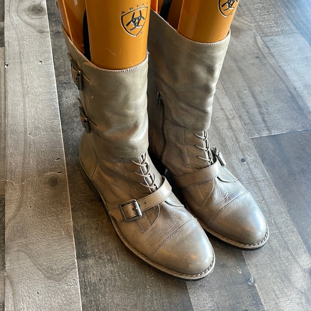 Vince Camuto pull on combat boots
